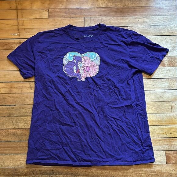 Tee Fury Junior’s Purple Graphic Japanese Anime T-Shirt Size XL - Picture 1 of 5